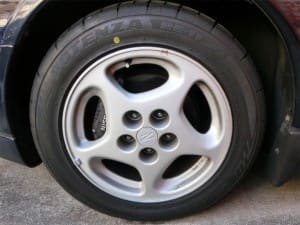 日産フェアレディZ（Z32）のホイール。梨地です。